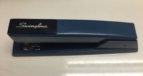 VINTAGE SWINGLINE 747 STAPLER RARE BLUE COLOR OFFICE STAPLER SWINGLINE MODEL 747