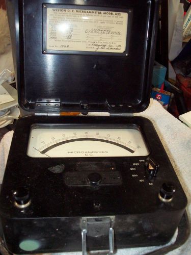 Vintage Weston D.C. Model 622  Microammeter