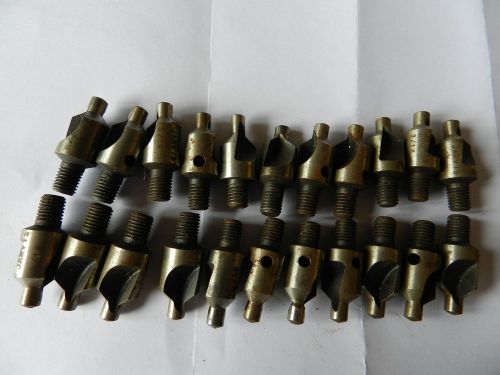 Lot of 22 jarvis countersink with 1/4&#034;-28 shank .423 o.d. - 3/16&#034; dia. pilot for sale