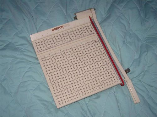 Boston 2612 Guillotine Paper Cutter Trimmer 12&#034; Office Scrapbook Crafts Used