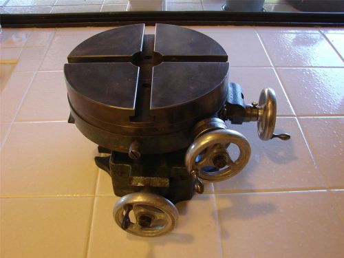 VINTAGE PALMGREN 8&#034; ROTARY CROSS SLIDE TABLE VISE - EXCELLENT WORKING CONDITION