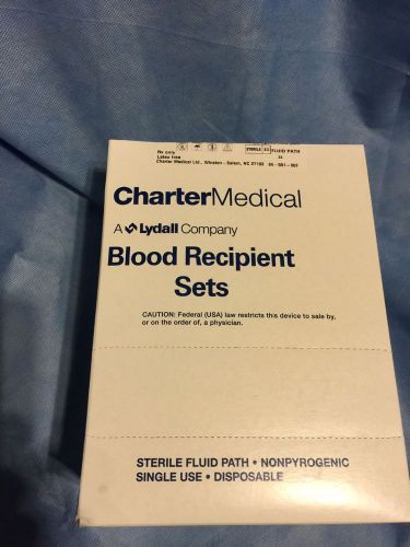Blood Recipient Sets Charter Medical 03-110-65 (QTY-1 Case Lot of 12 Units)