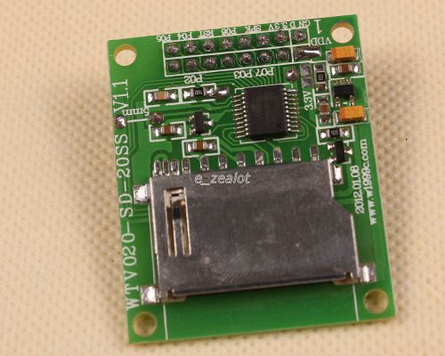 Mp3 voice module u-disk audio player sd card voice module wtv020-sd-20ss perfect for sale