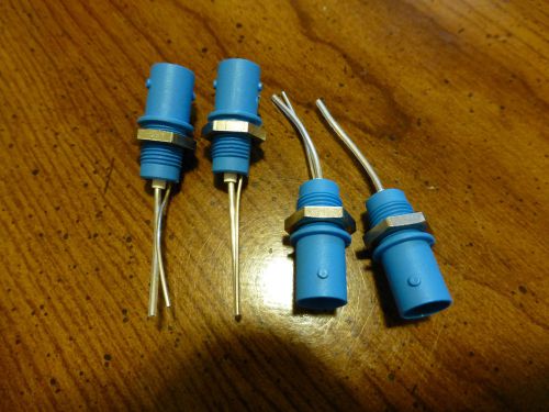 Lot of (4) touch-protected BNC panel-mount sockets (MULTI-CONTACT HF line?)