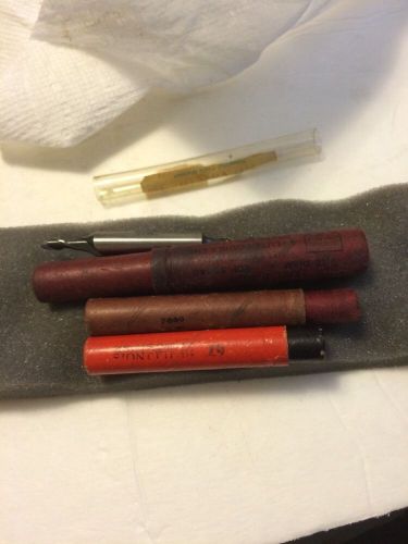 Lot Of 4 End Mills 2 Helex 1 Illinois Eclipse 1 Bendix New Old Stock
