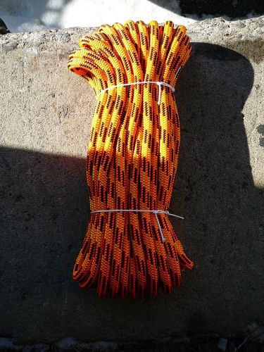 Yale xtc-24 strand arborist rope, tree line, climbing line 7/16&#034; x 73&#039; orange for sale