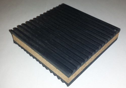 12 pack anti vibration isolation pad rubber/cork 4x4x7/8 hvac machinery  mp4c for sale
