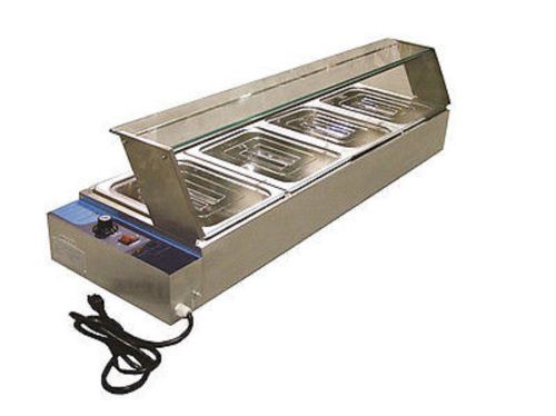 (4) Four Well Commercial Kitchen 46&#034; Bain Marie Food Warmer