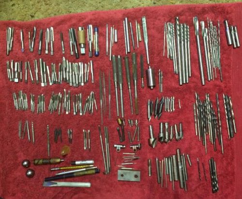 Huge vintage machinist tools lot starrett fafnir disto files reamers taps dies for sale