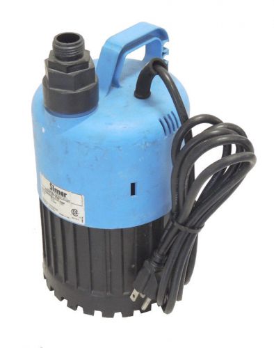 Simer 2385 submersible utility pump 1/2 hp sump 20 ft 3000 gph / warranty for sale