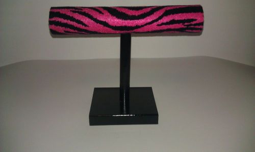 T Bar Pink  Zebra Pattern Bracelet Holder
