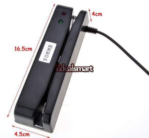 USB Mini Portable Magnetic Stripe MSR 3TK 3 Track Swipe Credit card reader