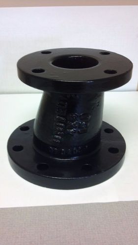 Cast Iron Flanged Ecentric Reducer 4&#034; x 3&#034; inch Fitting Metalfit #125 Class