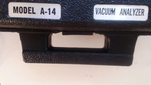 A-14 VACUUM ANALYZER WITH MICRON GAUGE, A TOUGH AND GREAT WORKING METER!