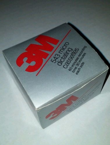 3M Micro Dictating Cassettes 543, box of 3
