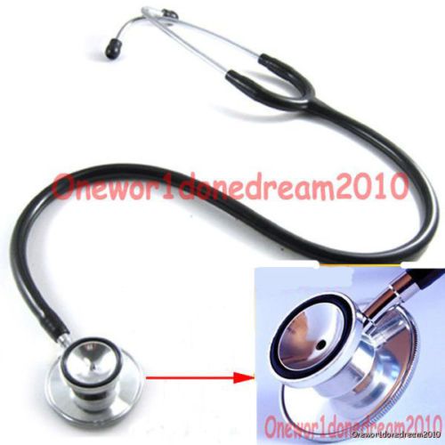 Emt ems dual head clinical doctor nurse classic sensitive stethoscope black d1e for sale