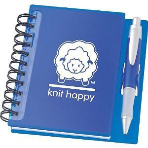 Knit Happy Idea Notebook 6.25X5.75-Sapphire 073748 K1C2