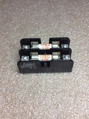 (RR26) GOULD SHAWMUT 30352 FUSE HOLDER WITH 2 ATM-10 FUSES