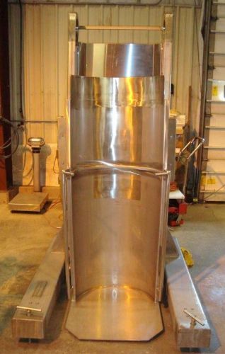Wieland engr. stainless steel barrel dumper model a5100 for sale