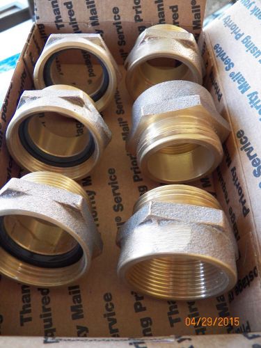 New hose/hydrant hex adapters 1-1/2 fnstx1-1/2 mnpt &amp; 1 1/2 fnptx1 1/2 mnst lot for sale