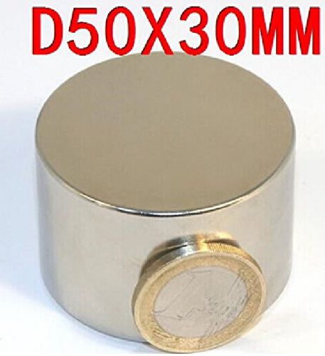 Ndfeb disc neodymium magnet n35 diameter 50mm thickness 30mm cylinder magnets for sale