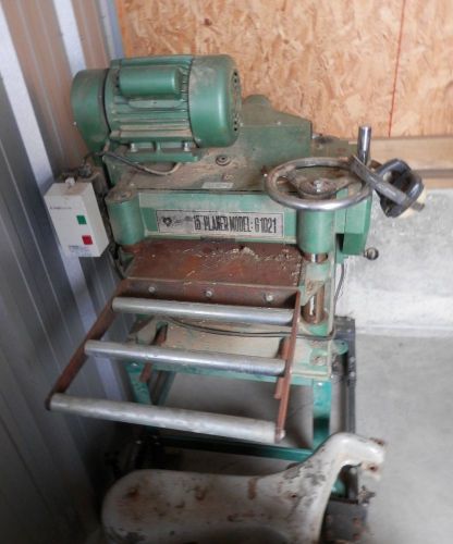 15 inch grizzley thickness planer 220 volt single phase on cart