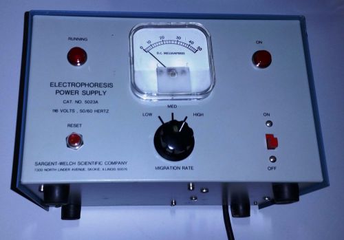 Welch Scientific Electrophoresis Power Supply 5023A 0-50 mA 118V 50/60 Hz-
							
							show original title
