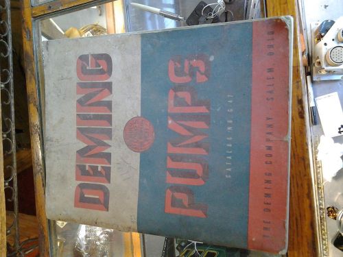 Vintage deming pumps catalog no g-47 1947 the world&#039;s best salem ohio no. 118 for sale