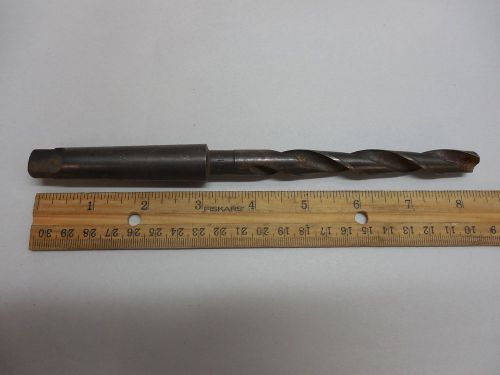 1/2&#034; morse taper #2 drill bit 8-1/4&#034; oal hss mt#2 machinist tools for sale
