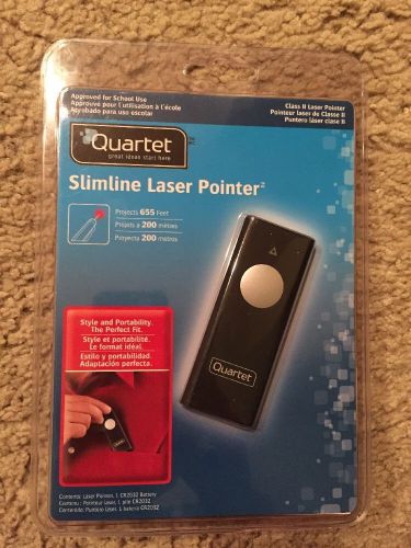 NEW Quartet Slim-line Card-style P1 Laser Pointer 84501, With Battery
