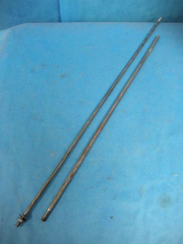 Lab Stand Rods 26&#034;, 31.5&#034; Lot of 2, Threaded Ends