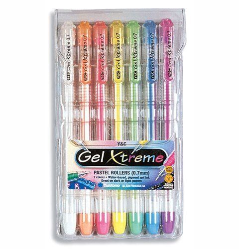 Gel Xtreme Pastel Pens 7 Color Set