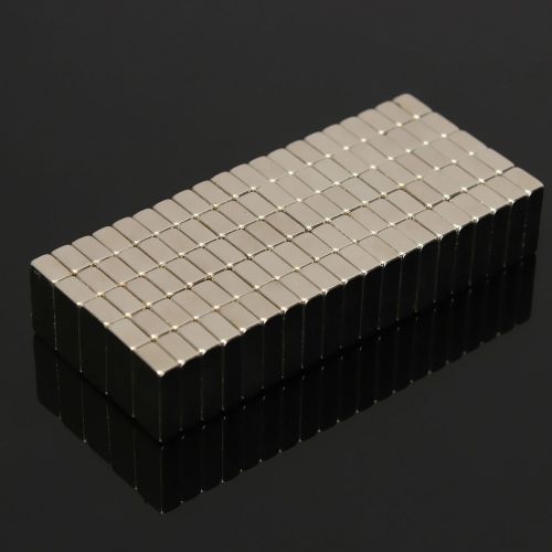 100pcs Super Strong N50 Block Cuboid Magnets 10 x 5mm x 3mm Rare Earth Neodymium