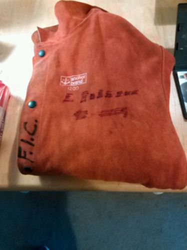 Anchor Brand 1200-L 30IN Split Cowhide Leather Welding Jacket, Large Pre-Owned