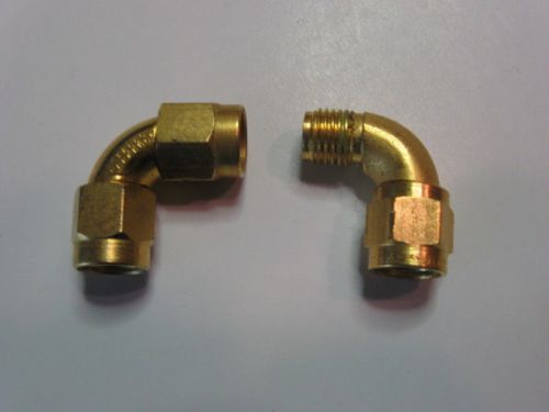 SMA Connectors - Gold - Right Angle Bends - Lot of 2