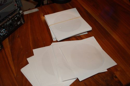 CD/DVD sleeves--White--Paper  Lot of 150