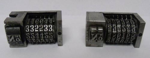 LOT OF 2  NUMBERING MACHINES MADE IN USA 1 AMERICAN 1 NATIONAL