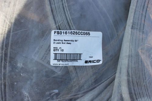 Erico grounding cable 64&#034; bonding Lot of (10) new