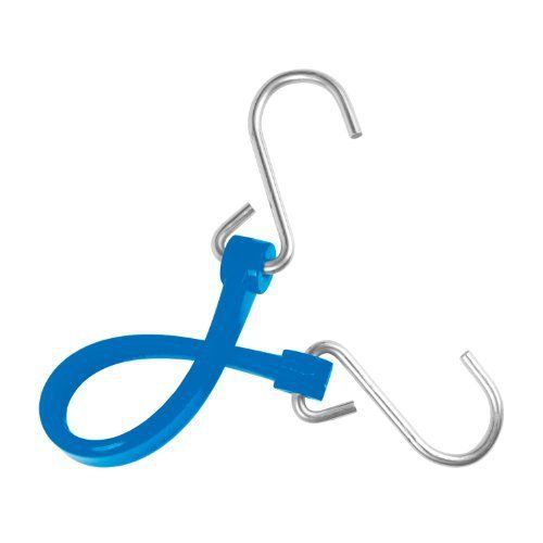 NEW The Perfect Bungee 7-Inch Strap with Stainless Steel S-Hooks  Blue