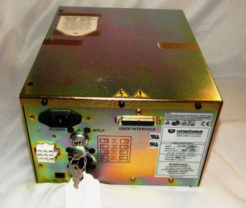 UNIPHASE 2114P-40MLA LASER POWER SUPPLY WITH KEY - NEW