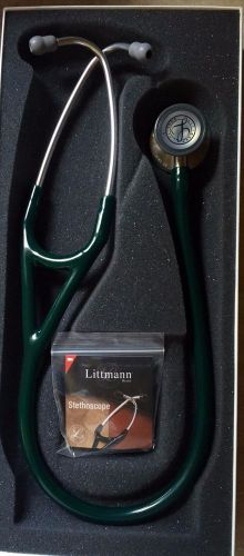 *mint condition* littmann cardiology iii stethoscope, hunter green tube, 27 inch for sale