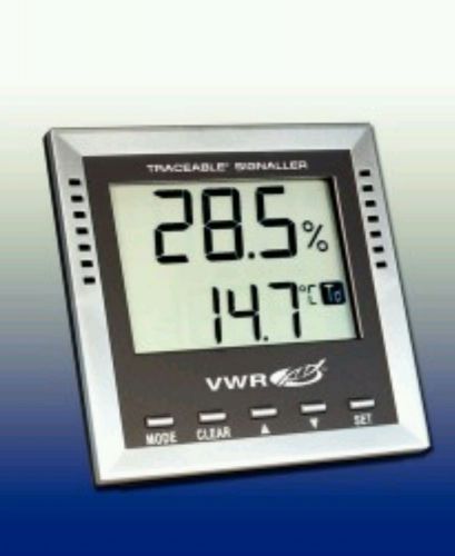 Vwr  digital hi low thermometer traceable hygrometer humidity 36934-164 lo for sale