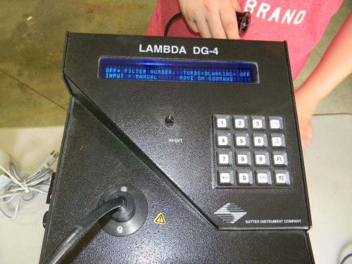 Sutter instrument company lambda dg-4 w light guide, microscope adapter for sale