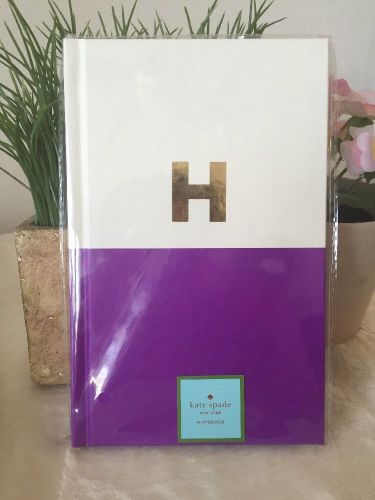 Kate Spade Dipped Initial Notebook &#034;H&#034;,new