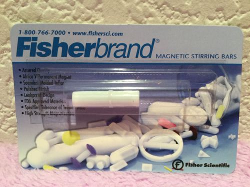 Fisherbrand round magnetic stirring bars nip factory sealed .31in x 1.24 in new for sale