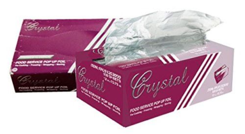 Crystalware Aluminum Foil Pre-cut Sheets 12&#034; x 10 3/4&#034; (500 Sheets)