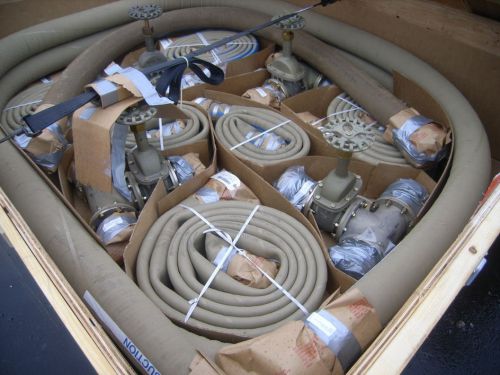 4&#034; hoses and Gate valve, to connect 50K or 20K Water Bladders