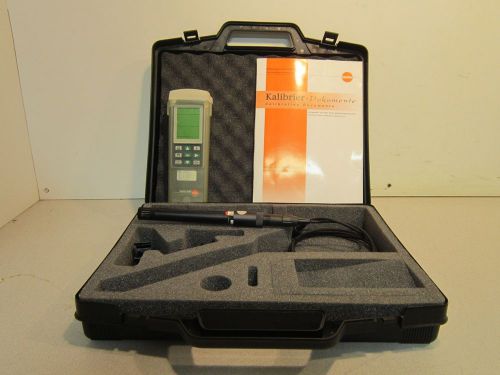 Testo 645 Humidity Meter, Probe Sensor, Instruction Manual, and Hard Case, DEAL!