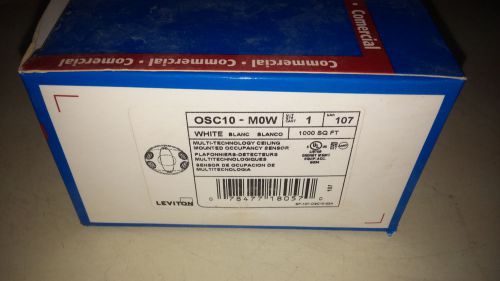 LEVITON OSC10-M0W NEW IN BOX OCCUPANCY SENSOR SEE PICS 1000 SQ FT WHITE #A32