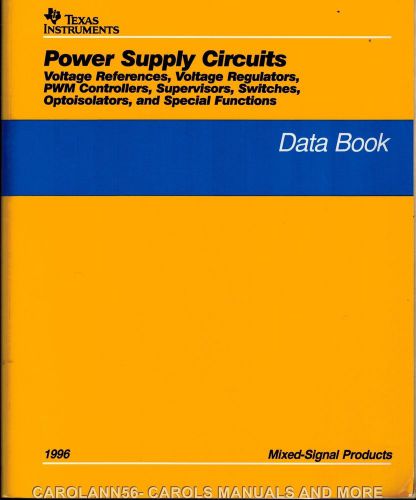 TEXAS INSTRUMENTS Data Book 1996 Power Supply Circuits